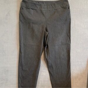 Terra & Sky Gray Cropped Ankle Pants size 16